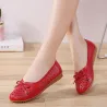 Modieuze klassieke platte schoenen - instappers - uitgehold ontwerpSandalen
