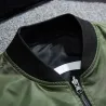 Bomber - pilotenjack - korte windbreaker - dubbelzijdig - met patches / rits - slim typeJassen