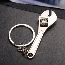Mini clé à molette en métal - porte-clés
