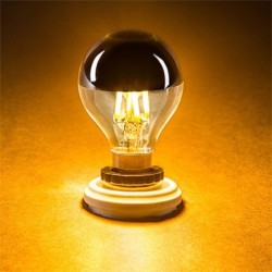 LED bulb - G45 gold mirror bubble - dimmable - warm white - 4W - E12 - E14 - 10 pieces