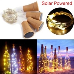 Bouchon de bouteille à énergie solaire - guirlande - LED - veilleuse
