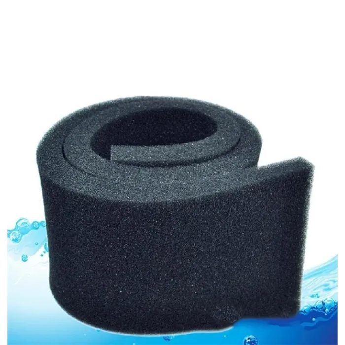 Filtre coton biochimique noir - éponge - pour aquarium - 50*12*2cm