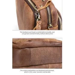 Petit sac à bandoulière élégant - cuir véritable