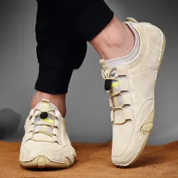 Stijlvolle suède sneakers - slip-on loafersSchoenen