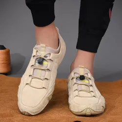 Stijlvolle suède sneakers - slip-on loafersSchoenen