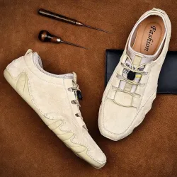 Stijlvolle suède sneakers - slip-on loafersSchoenen