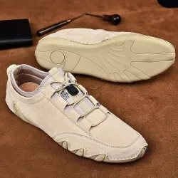 Stijlvolle suède sneakers - slip-on loafersSchoenen