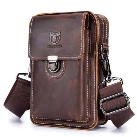 Small pouch - waist / shoulder bag - real leatherBags