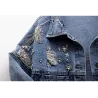 Vintage short denim jacket - with diamonds / holesJackets