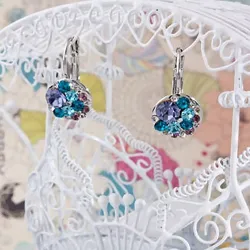 Boucles d'oreilles rondes élégantes - avec zircone cubique