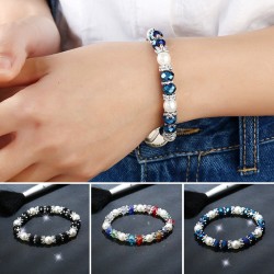 Bracelet élégant - avec strass / perles colorées