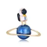 Stijlvolle broche met astronaut / globeBroches