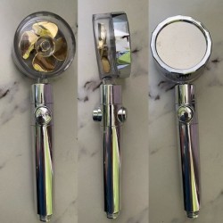 Pommeau de douche moderne - économie d'eau - rotation 360 - avec un petit ventilateur - filtre