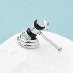 Broche de juge - marteau de cour