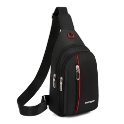 Stylish shoulder / chest bag - small backpack - with earphones jack hole