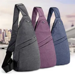 Sac poitrine / bandoulière à la mode - petit sac à dos - antivol - unisexe