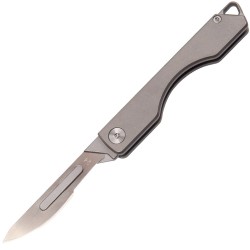 Mini multifunction knife - foldable - detachable blade - titanium alloy