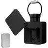 Pills storage box - separator - pills cutter - waterproof container - with key ring - aluminum alloyKeyrings