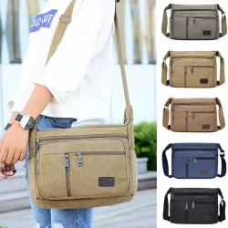 Sac rétro en toile - bandoulière réglable