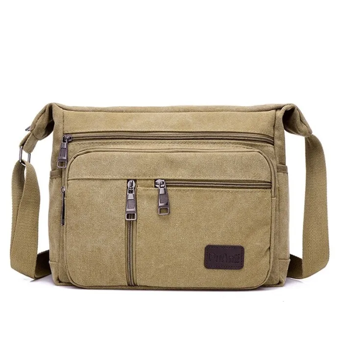 Retro canvas tas - verstelbare schouderbandTassen