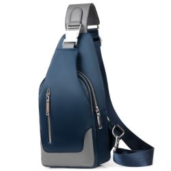 Luxurious chest / shoulder bag - backpack - USB charging port - waterproof - unisex