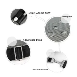 Luxe borst-/schoudertas - rugzak - USB-oplaadpoort - waterdicht - unisexRugzakken