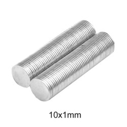N35 - neodymium magneet - ronde schijf - 10mm * 1mm - 50 - 1000 stuksN35