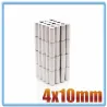 N35 - neodymium magneet - sterke cilinder - 4mm * 10mm - 20 - 500 stuksN35