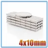 N35 - neodymium magneet - sterke cilinder - 4mm * 10mm - 20 - 500 stuksN35
