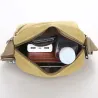 Stijlvolle canvas schoudertas - met ritsenTassen
