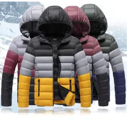 Warm donsjack - met capuchon - winddicht - slim fitJassen