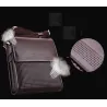 Klassieke retro schoudertas - leerTassen
