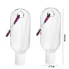 Hervulbare fles - minicontainer - met haak - handdesinfecterend middel / zeepdispenser - 30ml / 50mlHuid