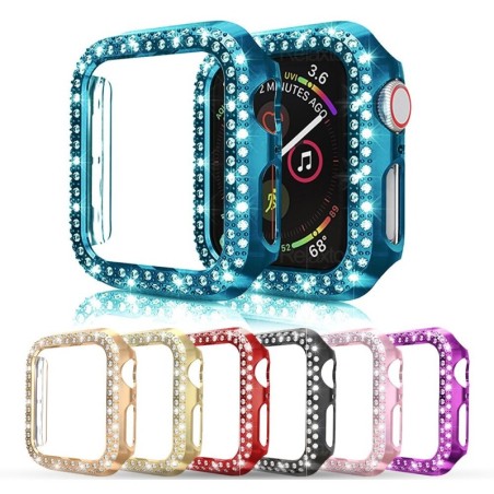 Coques de protection Diamond - cover - pour Apple Watch - 38mm - 40mm - 42mm - 44mm