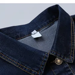 Kort jeansjack - vintage bloemenborduurwerkJassen