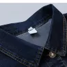 Veste courte en jean - broderie fleurs vintage