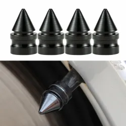 Universele bandventielen - aluminium doppen - korte spike - 4 stuksWiel onderdelen