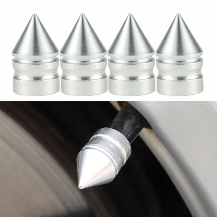 Universele bandventielen - aluminium doppen - korte spike - 4 stuksWiel onderdelen