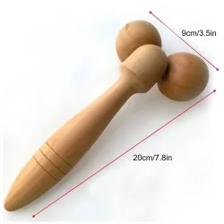 Eye / face / body massager - wooden rollerMassage