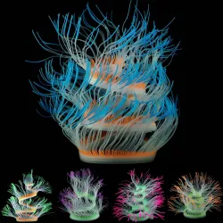 Kleurrijk lichtgevend koraal - kunstmatige siliconenplantDecoraties