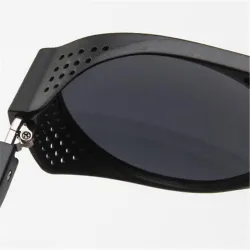 Stijlvolle ronde zonnebril - UV 400 - unisex - punkstijlZonnebril