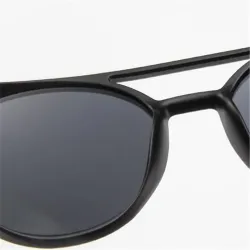 Stijlvolle ronde zonnebril - UV 400 - unisex - punkstijlZonnebril