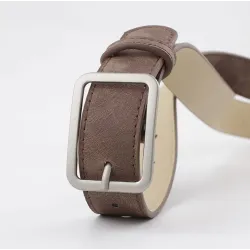 Ceinture en cuir classique - avec boucle en métal