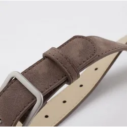 Ceinture en cuir classique - avec boucle en métal