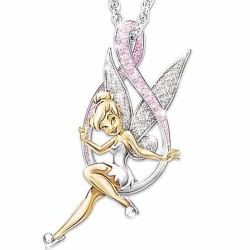 Elegante zilveren ketting - roze bloemenfee - engelenvleugels - liefdeshartHalskettingen
