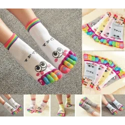 Funny kids socks - five toes - cottonClothing