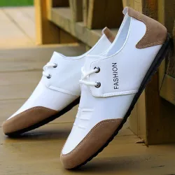 Modieuze herenschoenen - loafers - antislip - echt leerSchoenen