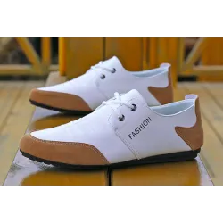 Chaussures pour hommes à la mode - mocassins - antidérapants - cuir véritable