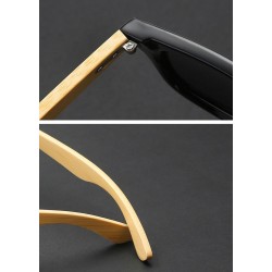 Classic retro sunglasses - bamboo wood - UV400 - unisex