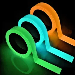 Lichtgevende tape - fluorescerend - waarschuwingstape - auto's - decoratie - kunstLijmen & plakbanden